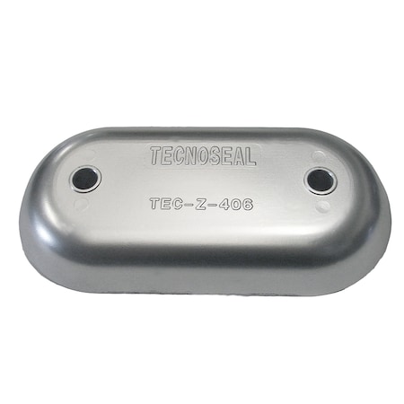 Tecnoseal Magnesium Hull Plate Anode 8-3/8" x 4-1/32" x 1-1/16" TEC-Z-406MG
